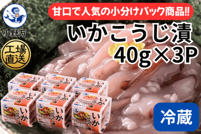 いかこうじ漬 40g&times;3P 6個セット