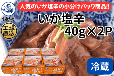 いか塩辛 40g&times;2P 6個セット