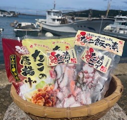 国見水産人気のタコ商品詰合せセット/たこ飯の素、たこの唐揚げ