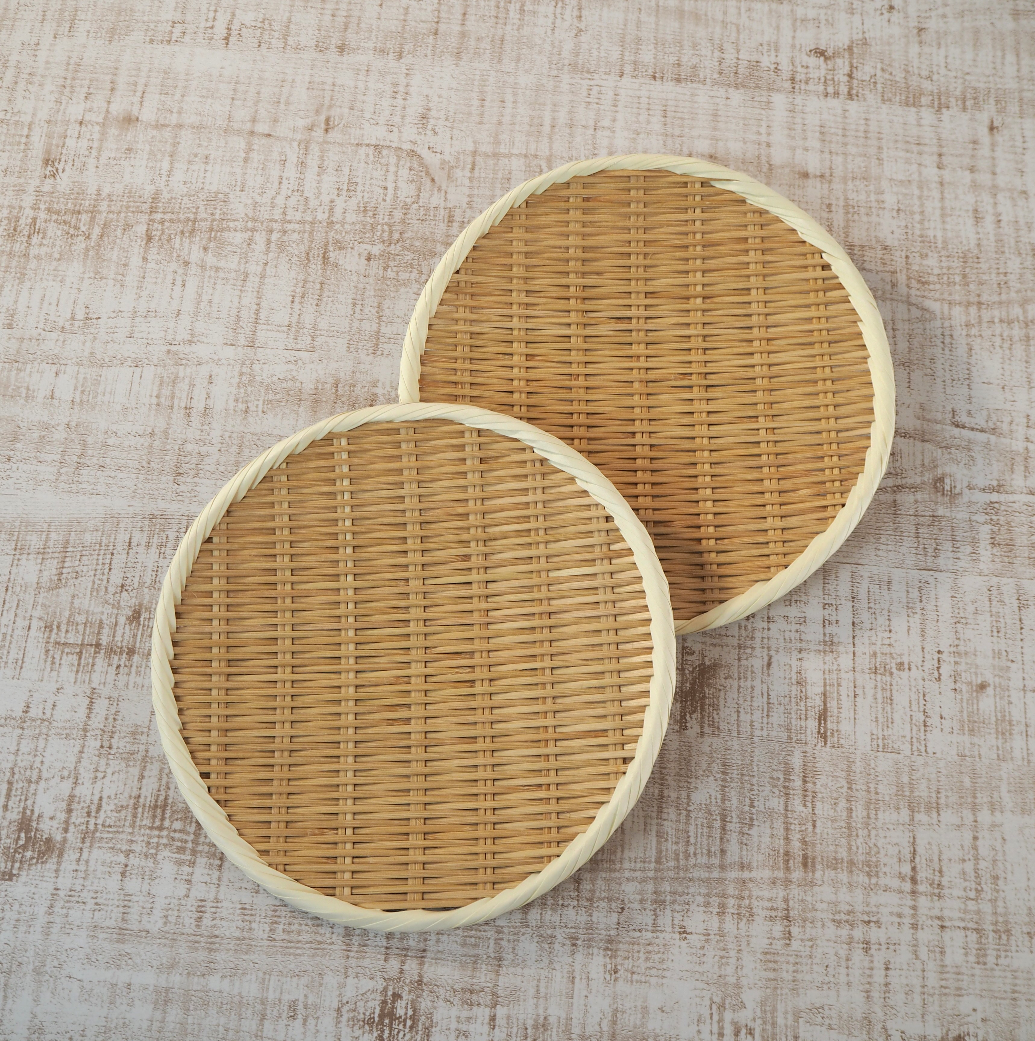 くにさき竹盛ざる/丸盆ざる2点セット（直径27cm×2枚） | おおいた国東