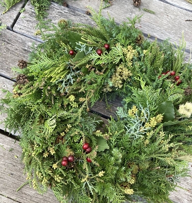 国東産の杉と檜、切り枝～花材用～　※ご自身でハンドメイドリース作りやディスプレイなどにお使いいただけます