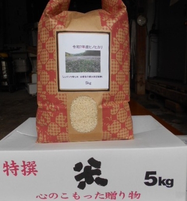ヒノヒカリ5kg※レンゲ草育ち米、令和7年度産米