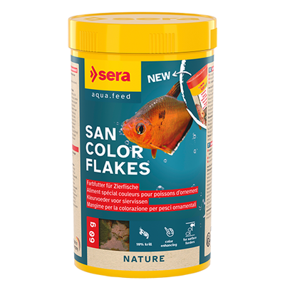 【熱帯魚フード】サンカラー FLAKES　250ml/60ｇ