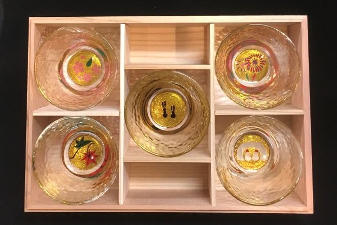 値下げ【高級♪】伝統工芸品秋田特産川連漆器菓子皿和菓子切り5