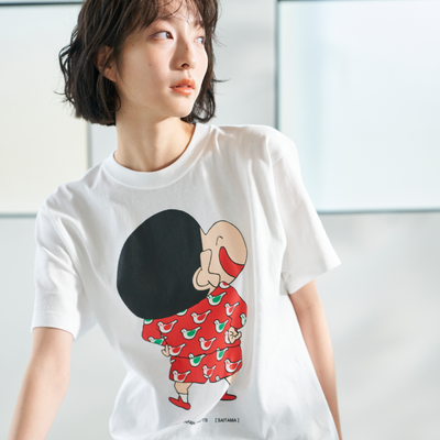 シラコバト × しんちゃん Tシャツ｜送料無料｜CRAYON SHINCHAN JAPAN CRAFTS