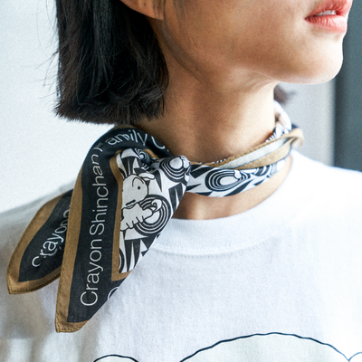 秋田杉 × シロ スカーフ｜送料無料｜CRAYON SHINCHAN JAPAN CRAFTS