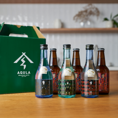 三県の日本酒／あくらビール 全6本セット｜送料無料｜CRAYON SHINCHAN JAPAN CRAFTS