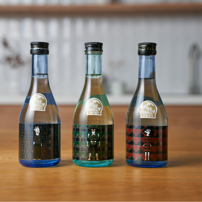 三県の日本酒 × ひろし／みさえ／アクション仮面 3本セット | 詩の国商店