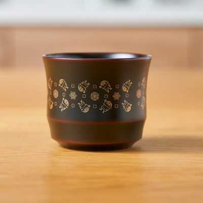 佐藤商事“川連漆器”× しんちゃん　黒｜送料無料｜CRAYON SHINCHAN JAPAN CRAFTS