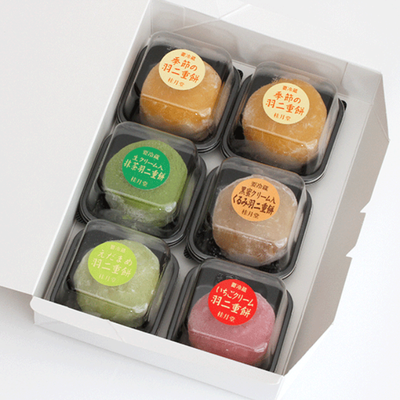 羽二重餅詰め合わせ（６個入り）｜餅｜山田桂月堂