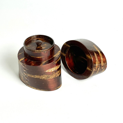 ひねり美人｜樺細工/茶筒｜冨岡商店