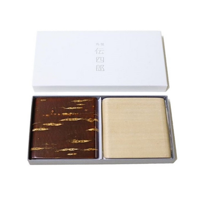 相板　コースター　2枚入り（無地皮・かえで）｜樺細工 / 工芸品｜藤木伝四郎商店
