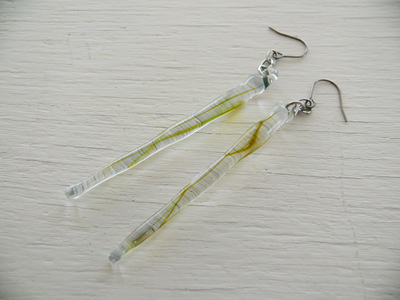 つららピアス　イエロー