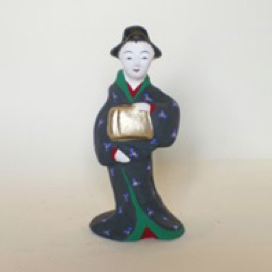 【即購入可】伏見焼／九々翁在銘／人形／牛／丑／大黒天／骨董／古美術／古民藝／飾物 即購入可】伏見焼／九々翁在銘／人形／牛／丑／大黒天／骨董／古