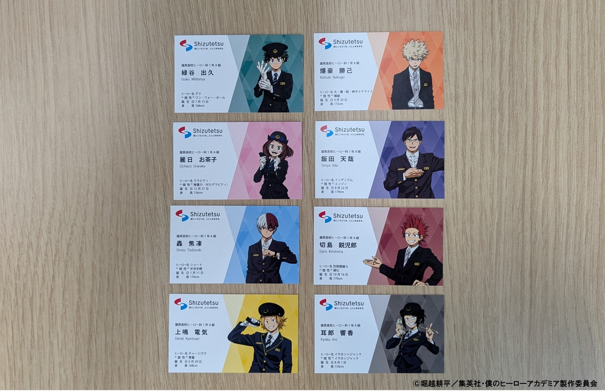 名刺風カード(8枚セット) | 静鉄オンラインショップ