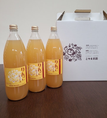 サンふじ100％ジュース　１Ｌ×３本