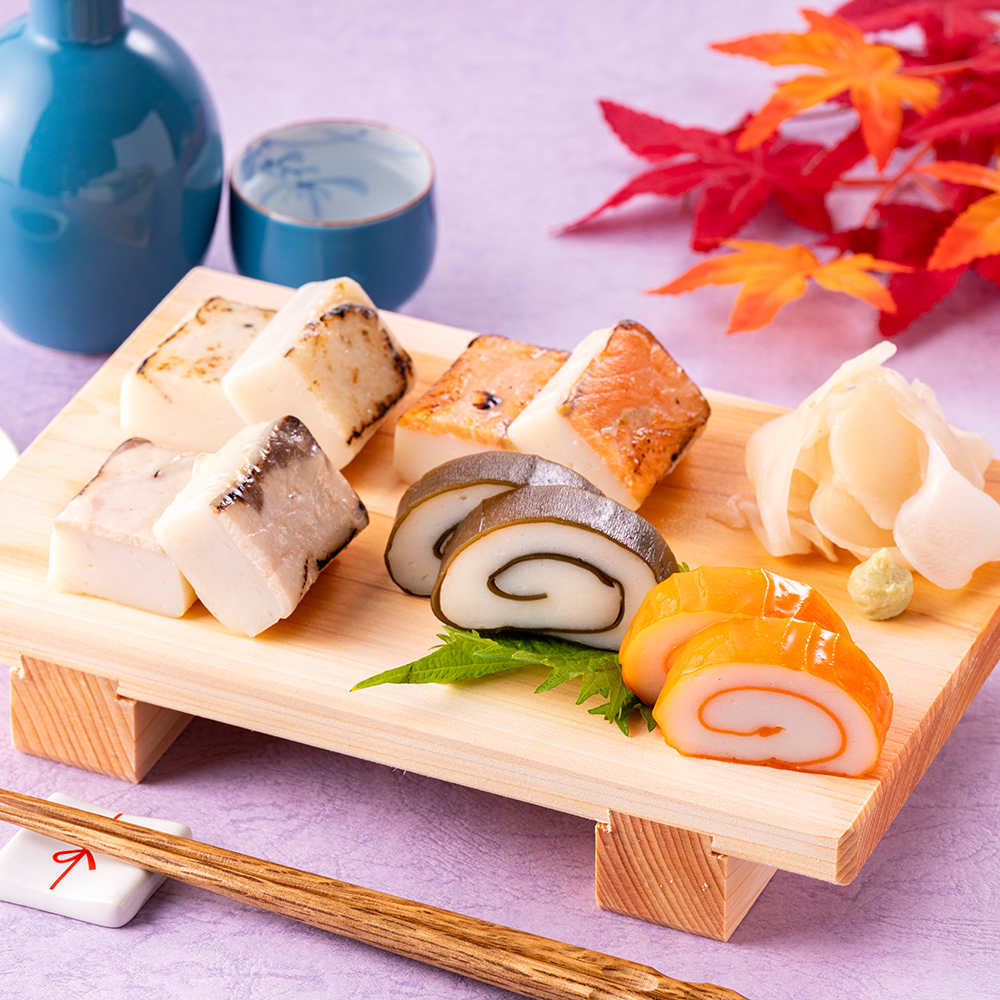 蒲鉾寿司・赤巻・昆布巻皿盛1000×1000