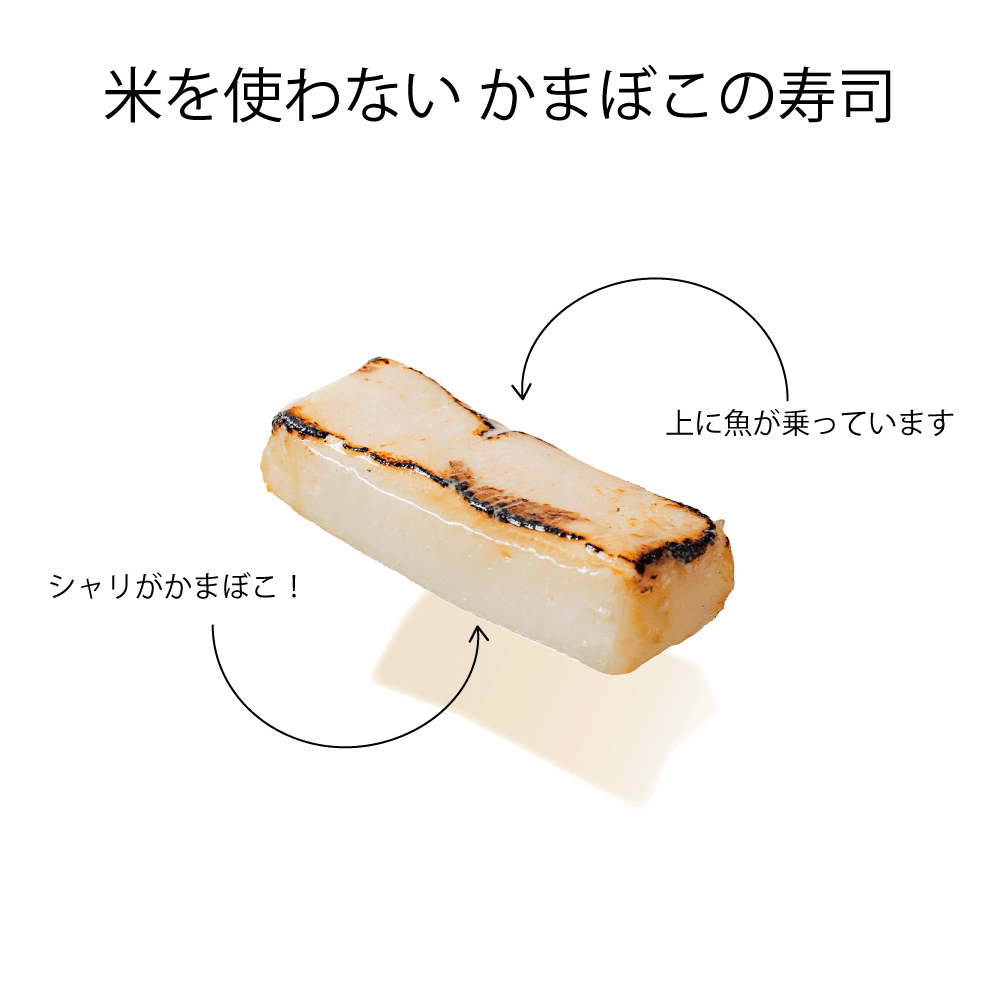 説明　シャリがかまぼこ