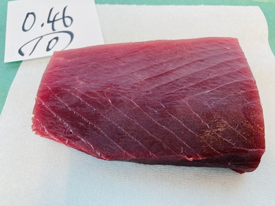 市場直送！【朝卸し･超極上】生ミナミマグロ⑩0.46kg 上赤身