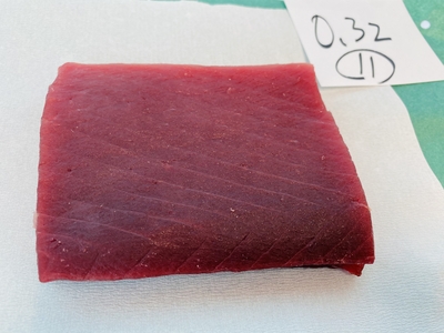 市場直送！【朝卸し･超極上】生ミナミマグロ⑪0.32kg 上赤身
