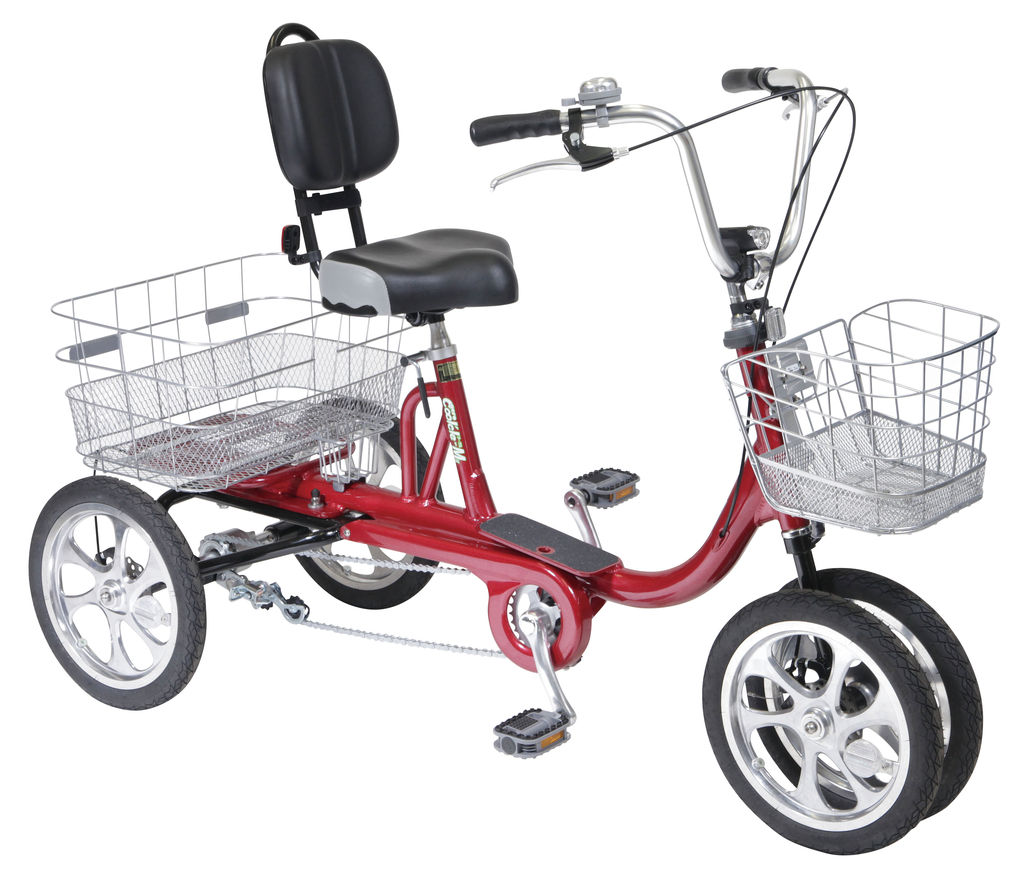 シニアに優しい四輪自転車 転ばぬ先のaeroクークルMⅡ(空気入れ不用