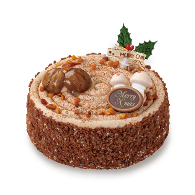 イタリア栗の切り株マロンケーキ