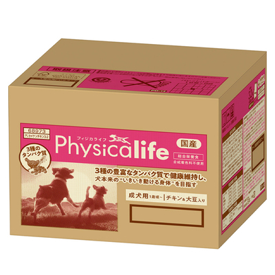【【【犬用フード】】】フィジカライフ成犬用 チキン大豆１パック入り(3.2kg)賞味期限2025.10.31