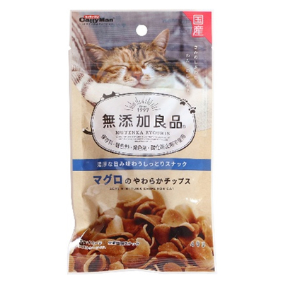【【【猫用フード】】】無添加良品ﾏｸﾞﾛのやわらかﾁｯﾌﾟｽ(40g)賞味期限2025.12.31※カートン割れ商品。（中身・商品には全く問題ございません）