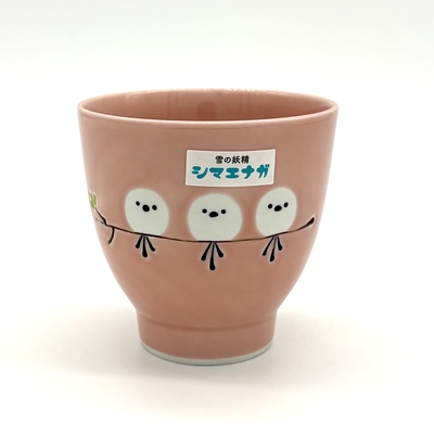 シマエナガコップ　ピンク(W535)