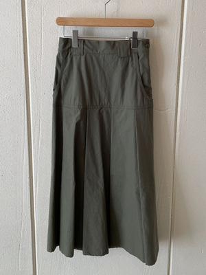 MANON リップクロスフレアスカート khaki SK-002