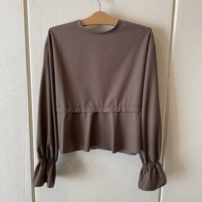 audrey and john wad 前後2wayブラウス moca SH-014