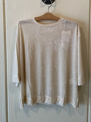 カットベロアプルオーバー beige CS-008