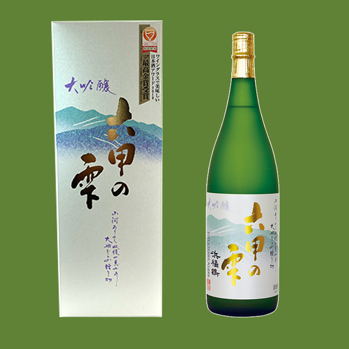 大吟醸 六甲の雫1.8L | 浜福鶴ネットショップ