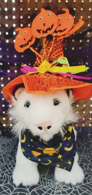 ホワイトタイガーぬいぐるみ(ハロウィンVer.)