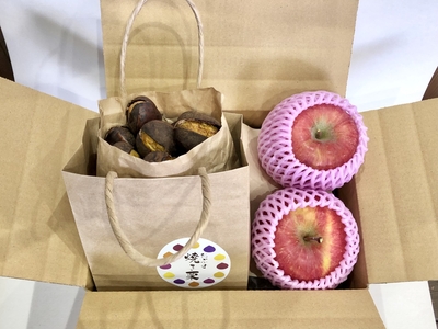 りんごと焼き栗セット