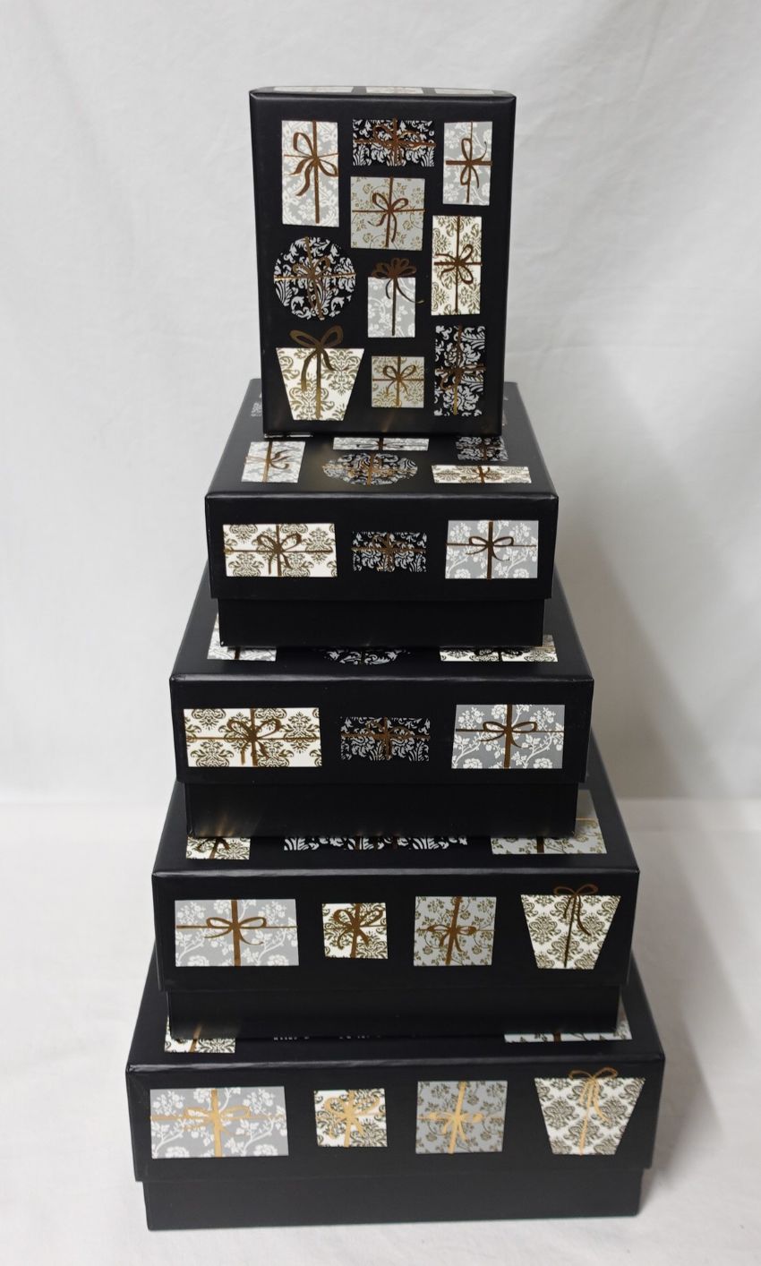 stewd［］マトリョーシカ風ボックスセット（入れ子箱5個組）Swiss