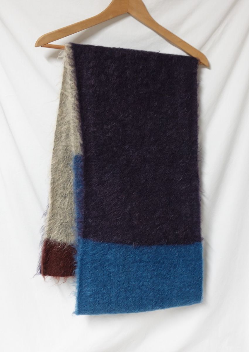 yoke［ヨーク］モヘアボーダーロングストール グラデーション