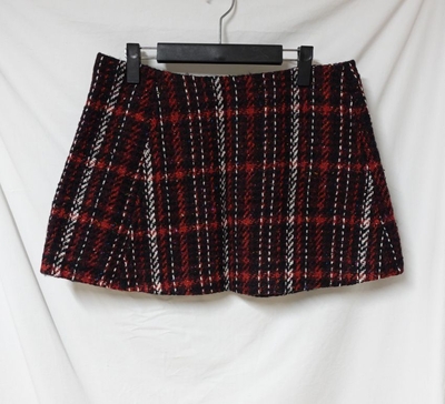 MARNI［］赤・黒・白チェックミニスカート　イタリー製