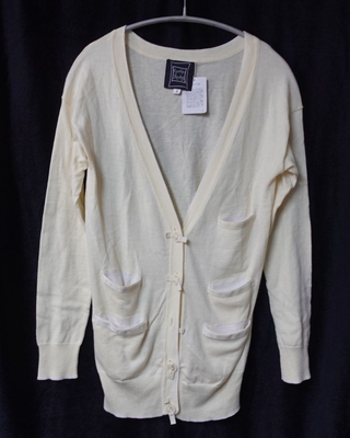 CYNTHIA　ROWLEY［シンシアローリー］フロントリボン付きカーディガン