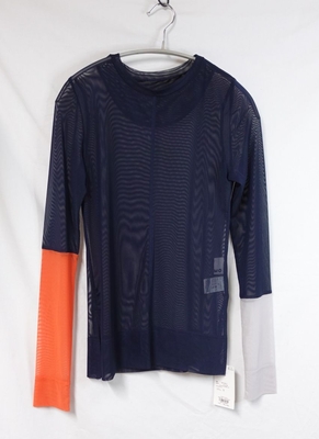 OMMO［オーエムエムオー］SHEER　LAYERED　TURTLE　KNIT