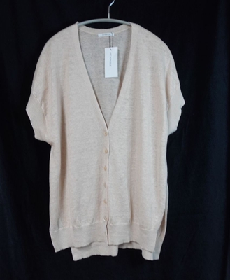 ART WORK BLUE［アートワークブルー］リネンエプロンカーディガン