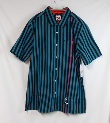 VOLCOM SCHROFF［ボルコムシュロフ］　コラボストライプ半袖シャツ