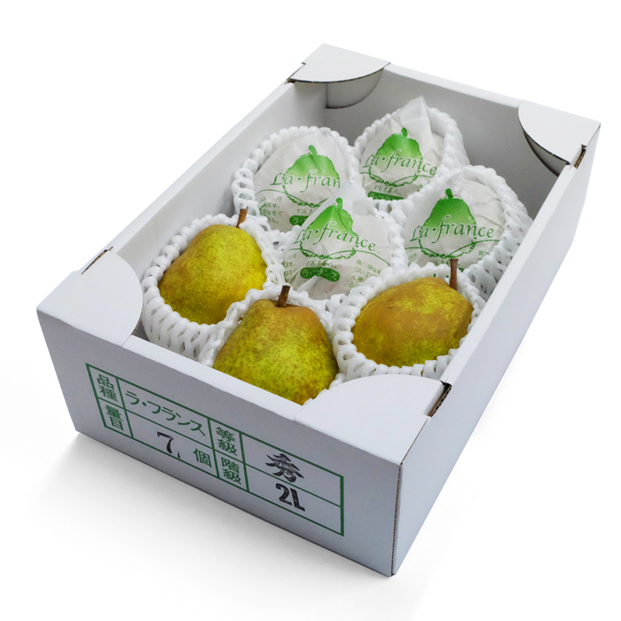 最上屋がお届けする山形県産「ラ・フランス2L（2Kg・7玉入