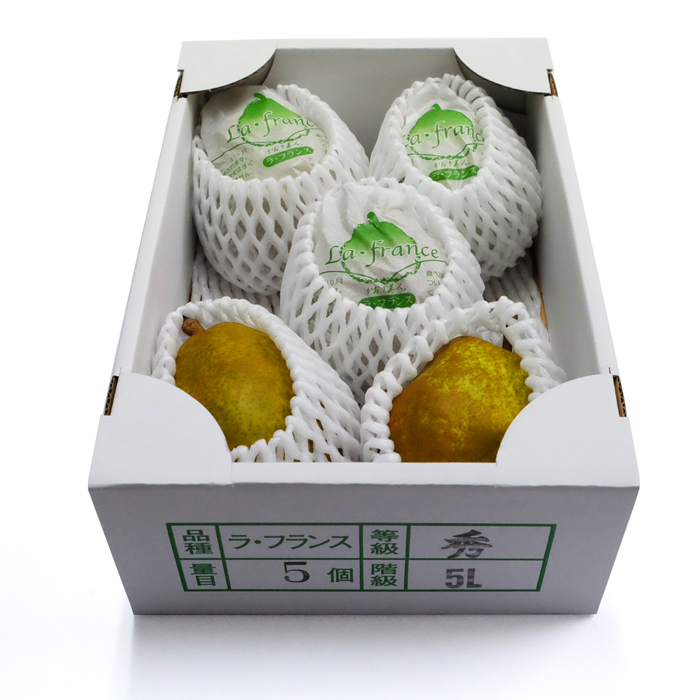 【ガビチャン】山形県産ラフランス5L3kg4箱① 洋梨 【スミヤ果樹園】 洋なし ラ・フランス 約1.8kg ジャンボ