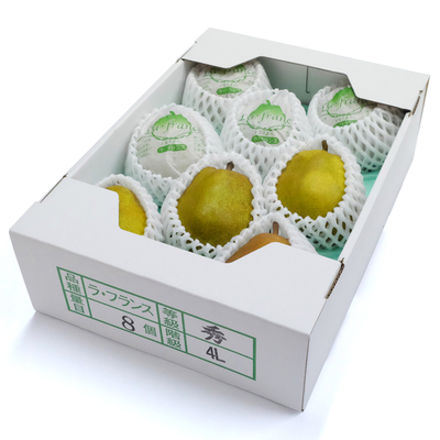 hidekuriyokan　　4L〜ジャンボ24kg ラフランス 最上屋がお届けする山形県産「ラ・フランス4L（3Kg・8玉入
