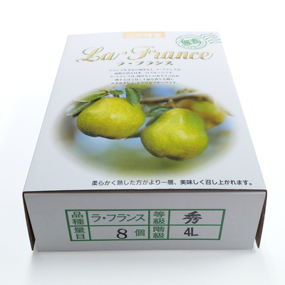 最上屋がお届けする山形県産「ラ・フランス4L（3Kg・8玉入