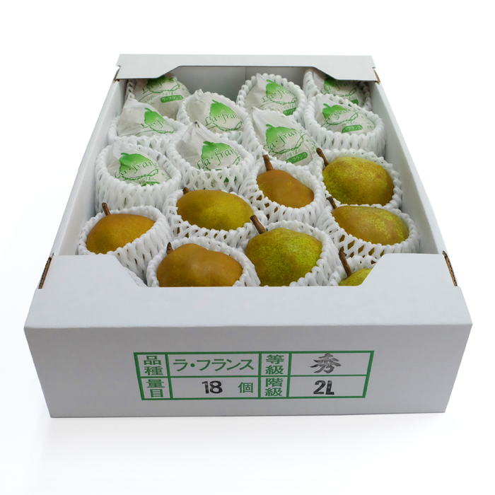 最上屋がお届けする山形県産「ラ・フランス2L（5Kg・18玉入