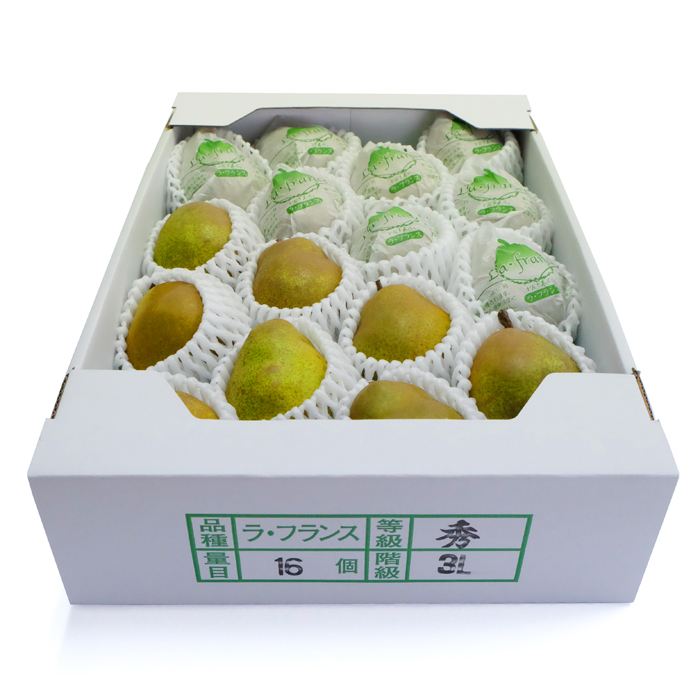 最上屋がお届けする山形県産「ラ・フランス3L（5Kg・16玉入