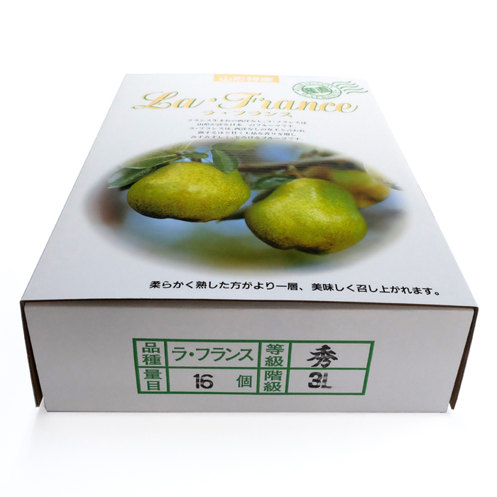 最上屋がお届けする山形県産「ラ・フランス3L（5Kg・16玉入