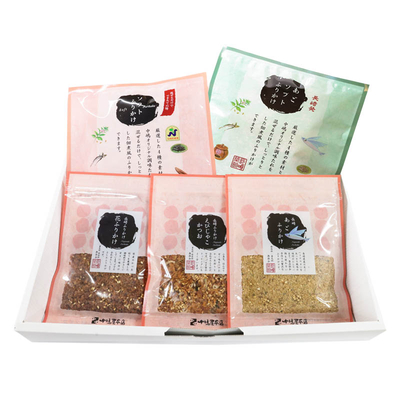 【ギフト箱付き】ご飯のお供食べ比べセット（５点入）